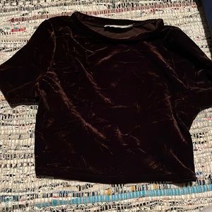 Urban outfitters velvet top